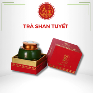 Trà Shan Tuyết Cầu Tre Vàng Hũ Sứ Cao Cấp 80g