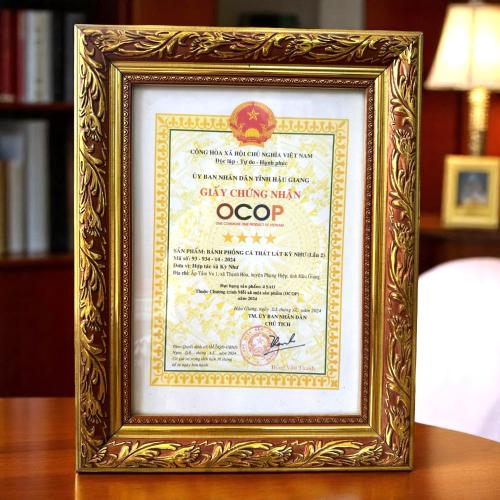 Chứng Nhận OCOP Bánh Phồng Cá Thát Lát Kỳ Như