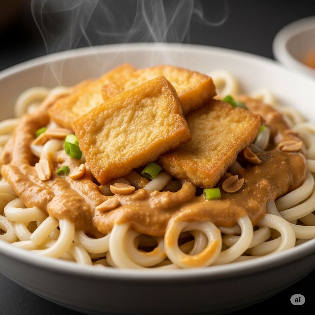 Cách Làm Mì Udon Sốt Bơ Đậu Phộng Đậm Đà