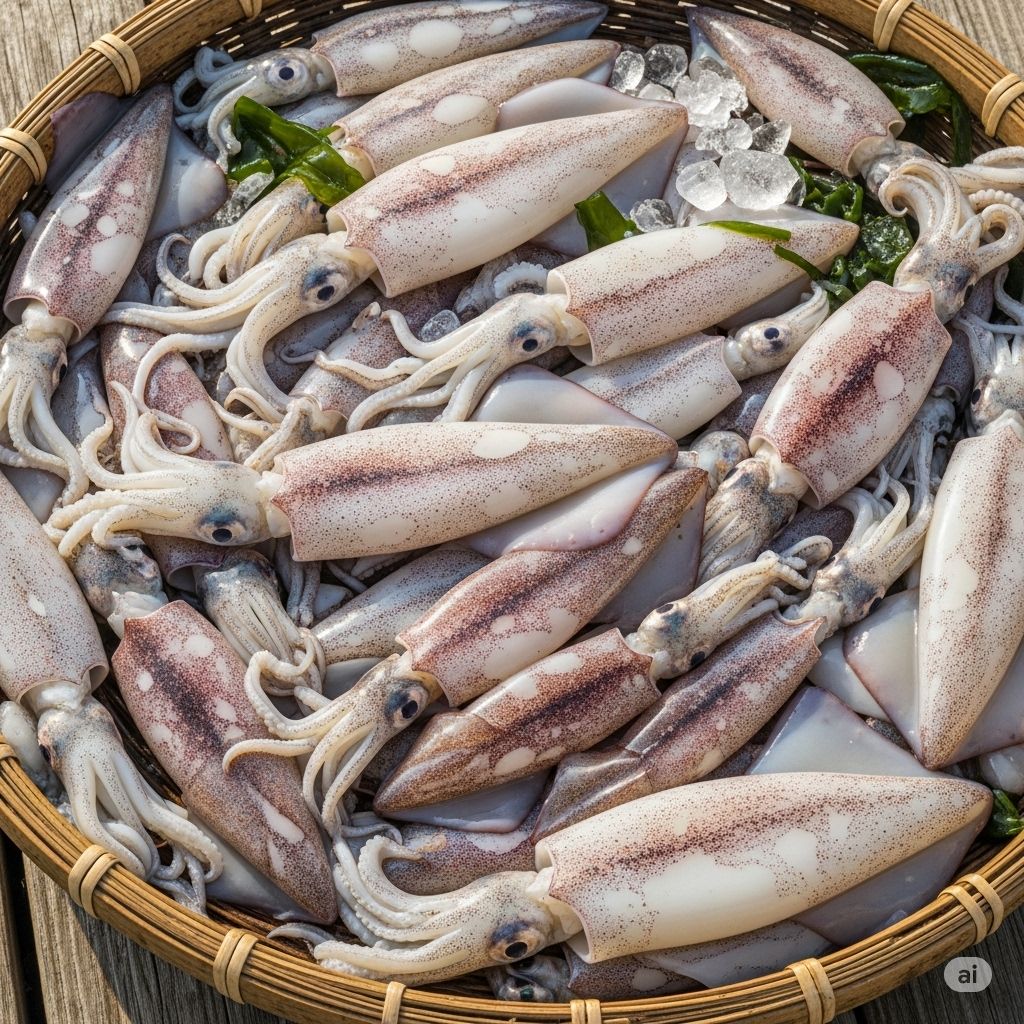 Mực ống giàu chất chống oxy hóa