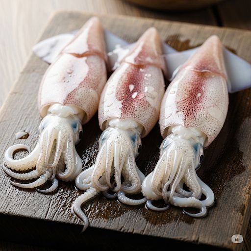 Chọn mực tươi, chất lượng