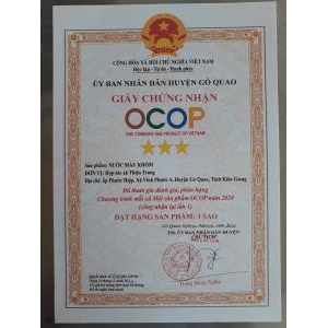 Giấy chứng nhận OCOP