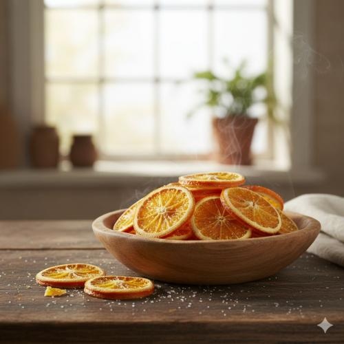 Bước 3: Thái cam thành lát mỏng đều