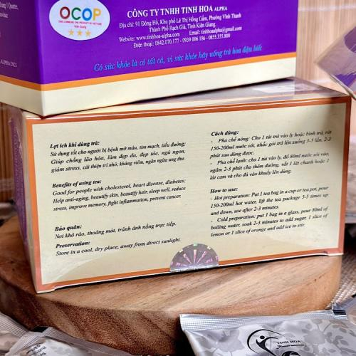 Trà hoa đậu biếc mật ong