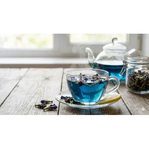 Trà hoa đậu biếc và tắc, mật ong, sả