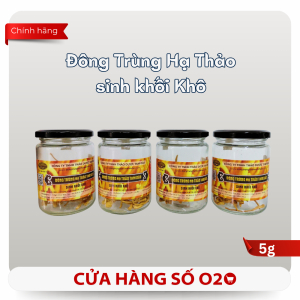 Đông Trùng Hạ Thảo Sinh Khối Khô 5g