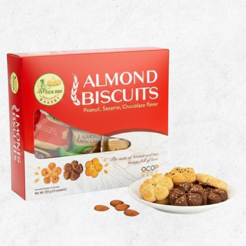 Bánh Hạnh Nhân Tiến Anh 250g – Đặc Sản Chợ Mới Thơm Ngon