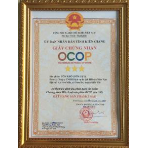 Chứng Nhận OCOP Tôm Khô