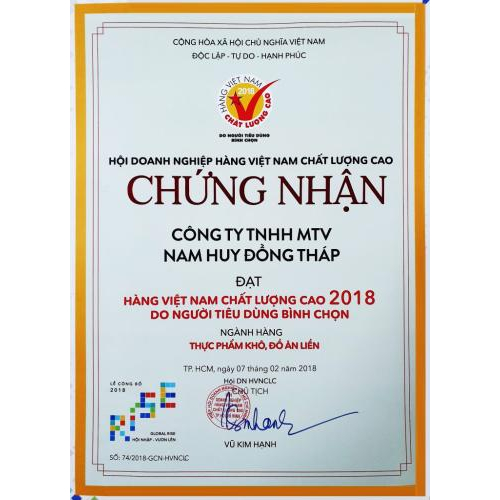 Chất lượng Hạt Sen Sấy Nam Huy đạt chuẩn quốc tế