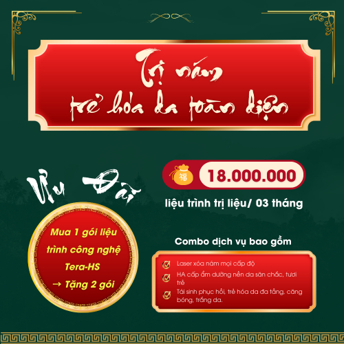 Gói Trị Nám Trẻ Hóa Da Toàn Diện Công Nghệ Tera-HS Hàn Quốc