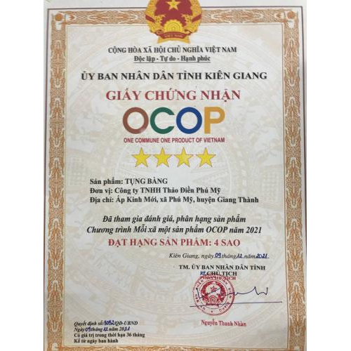 Chứng nhận OCOP