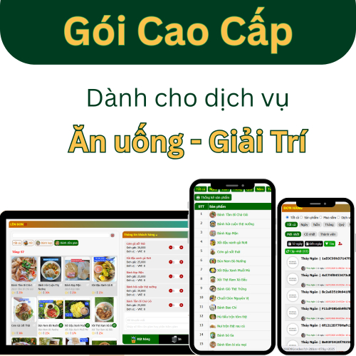 Gói Cao Cấp Dành Cho Ngành Dịch Vụ Ăn Uống - Giải Trí