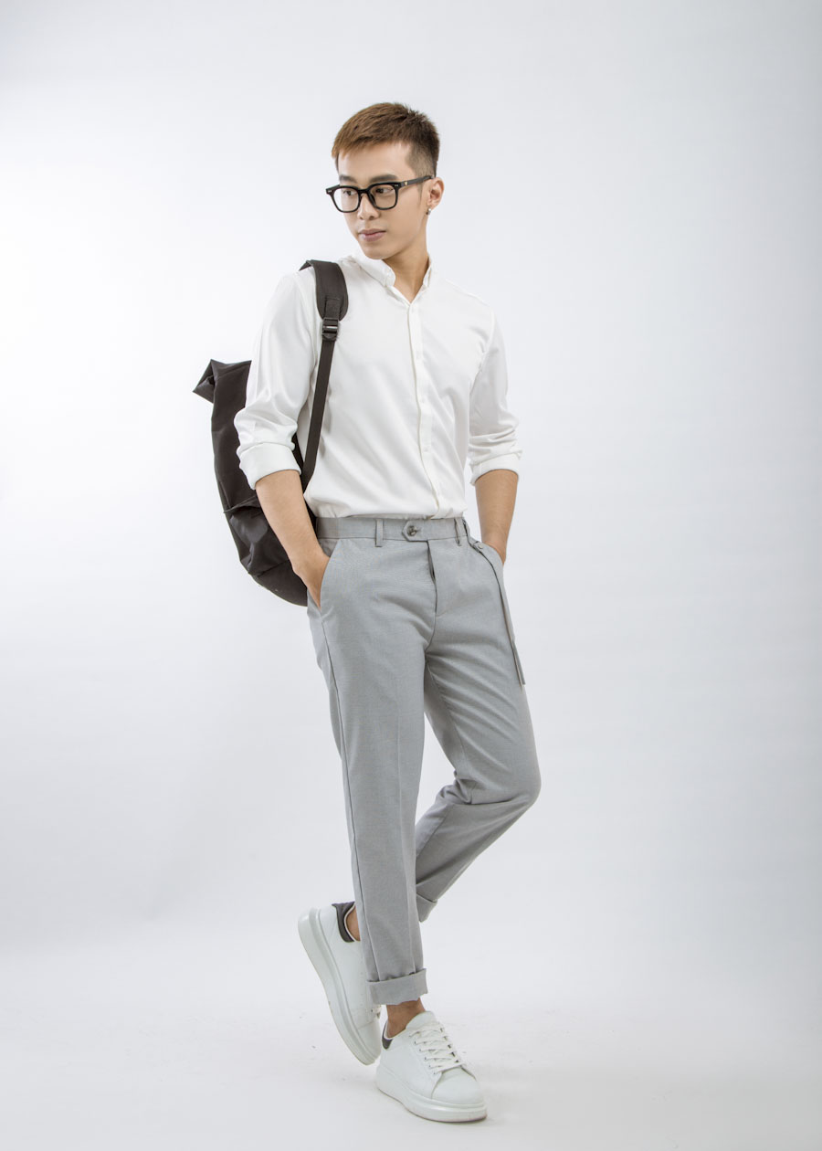 2. Phối với áo sơ mi quần tây công sở